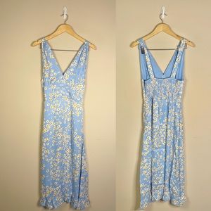 Faithfull The Brand | NWT! Emili Sun Dress In Le Bon Blue Floral Size: 10